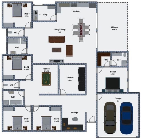 Blue horizon floorplan