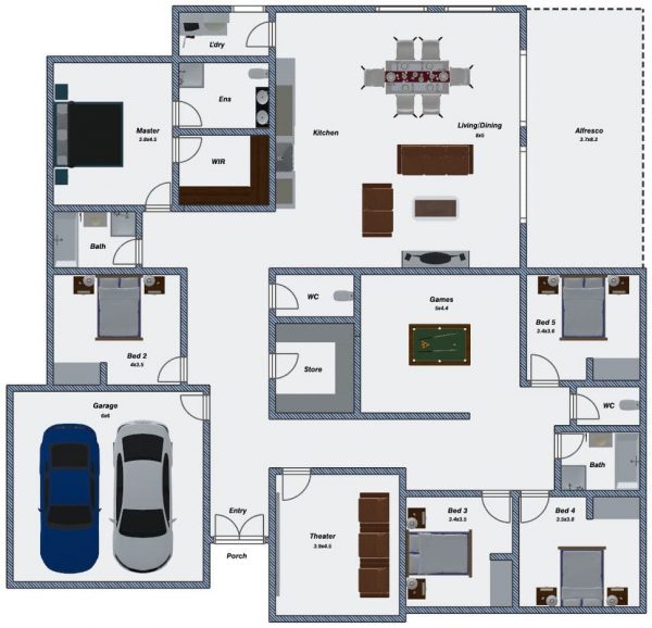Cherry Blossom Cottage floorplan